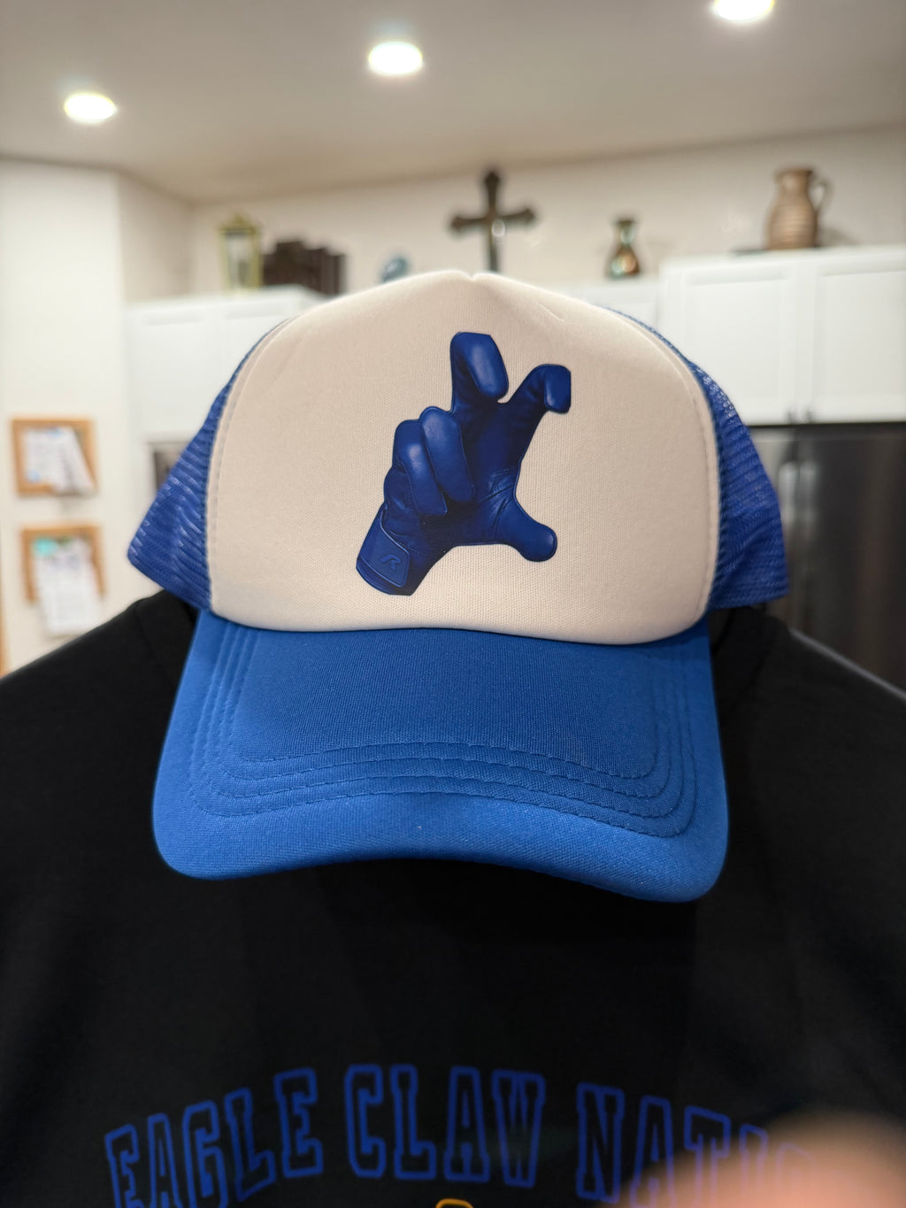 Trucker 6 Panel Hat Foam Front with logo claw