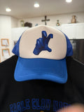 Trucker 6 Panel Hat Foam Front with logo claw