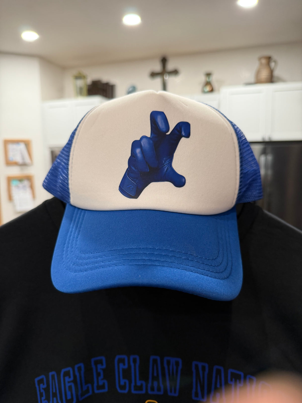 Trucker 6 Panel Hat Foam Front with logo claw