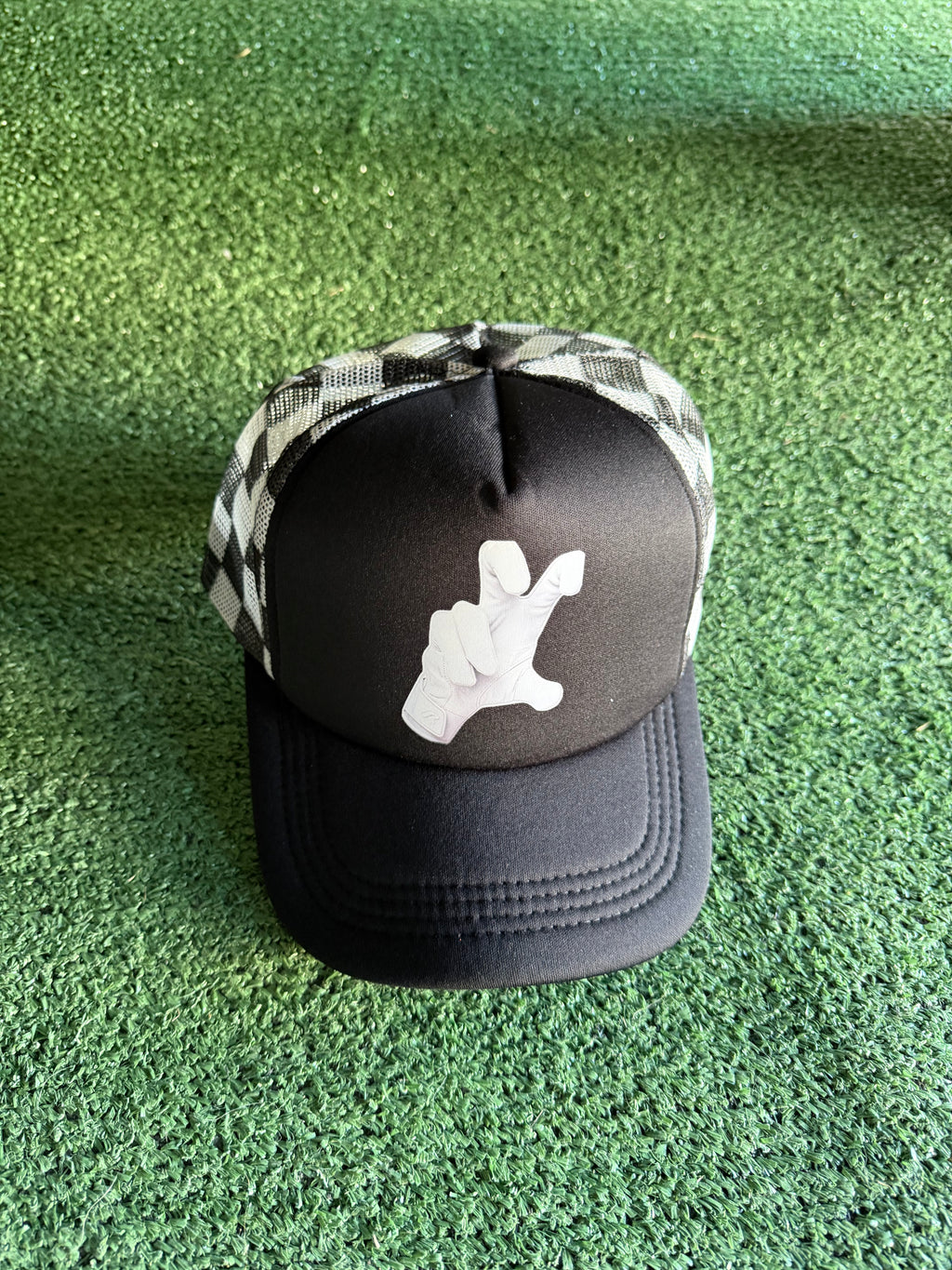 Trucker 6 Panel Hat Foam Front with logo claw