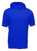 SS Hooded Sport Tee with Kangaroo Pocket and Logo